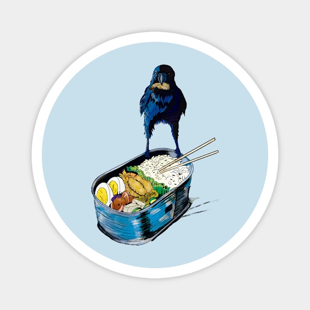 Bento crow Magnet by Shadowsantos